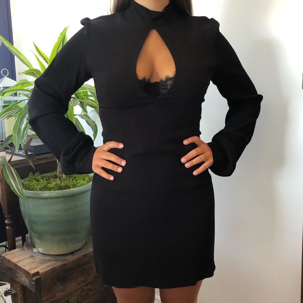 Stone Cold Fox black keyhole dress